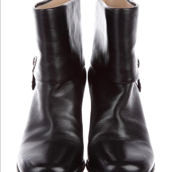 Chanel CC Leather Ankle Boots - Picture 4 of 5